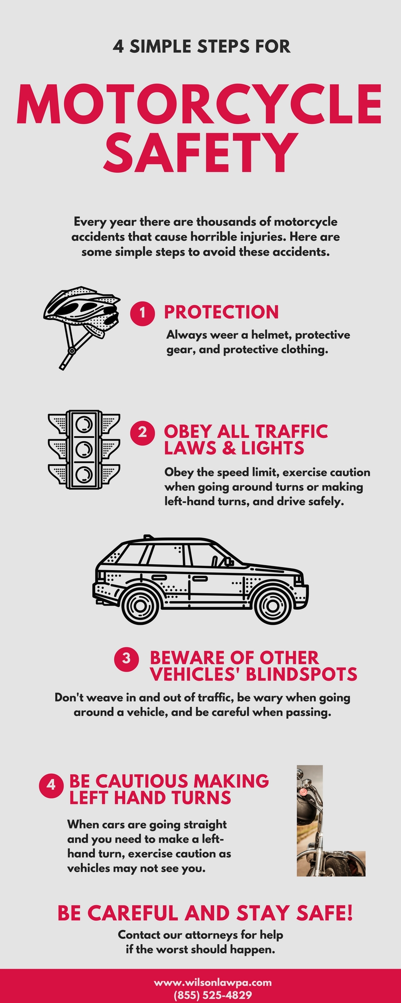 Infographic - Motorcycle Accident Safety Tips
